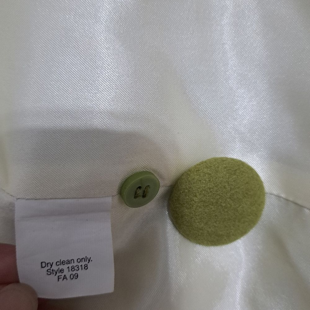 J. Crew Factory Olive Green Wool Blend Pea Coat - Picture 7 of 13